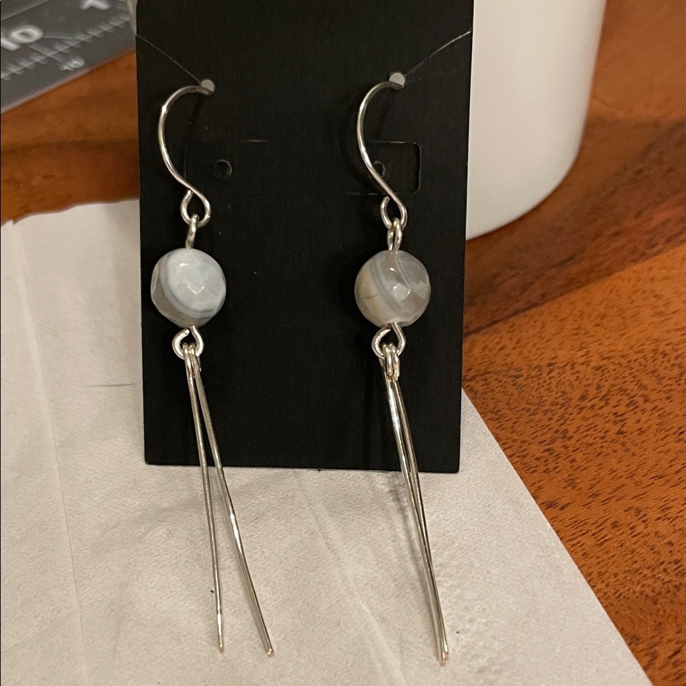Elegant Silver Dangle Earrings